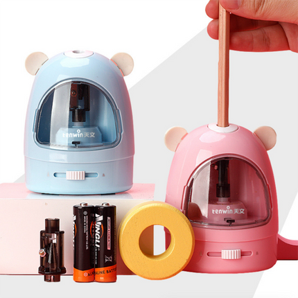 Kids Electric Stationery Set Pencil Sharpener, Eraser, Vacuum Cleaner For School