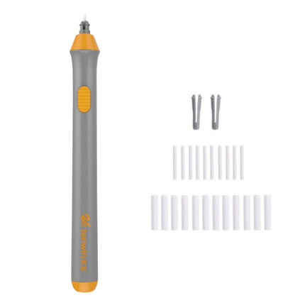 Automatic Pencil Eraser Kit: Electric Eraser Pen for Artists, Students- Grey