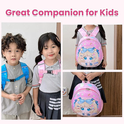 Kindergarten School Bags for Boys and Girls - Large Capacity, lightweight,The Perfect Backpack for Kids Style (pink)