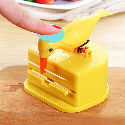 Cute Toothpick Holder Bird: Automatic Dispenser for Home and Office